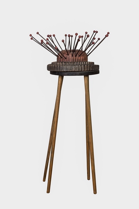 image of a sculpture in wood from the Existences series