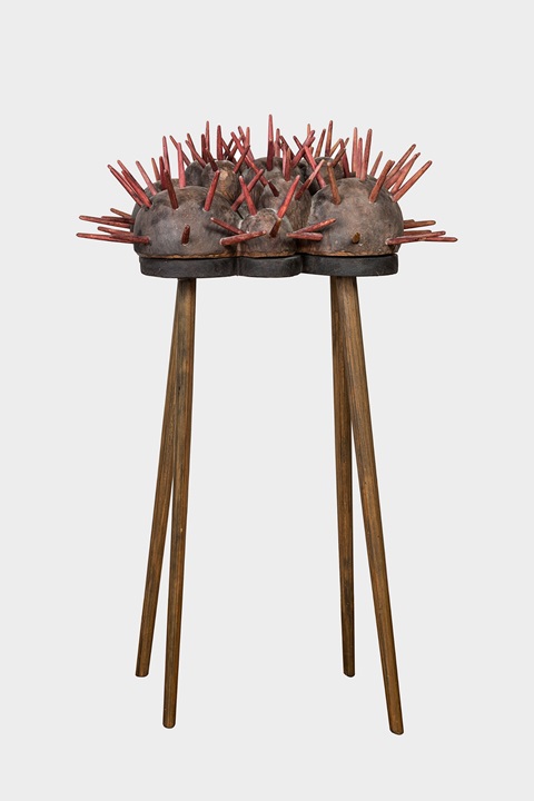 image of a sculpture in wood from the Existences series