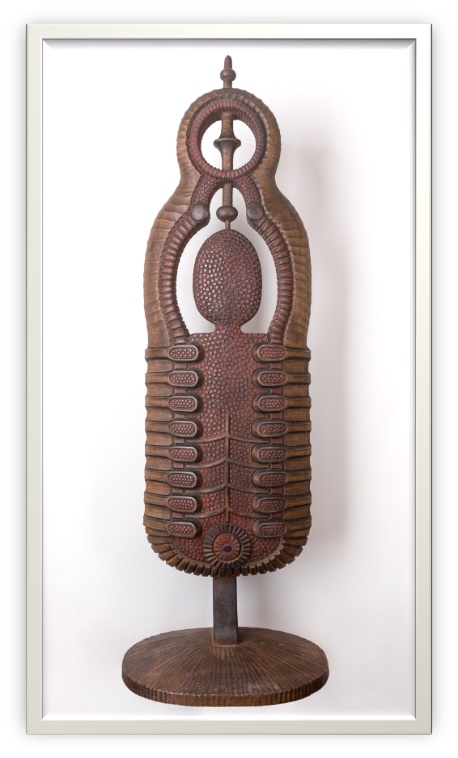 image of a sculpture in wood from the Existences series