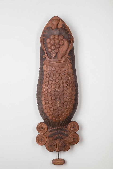 image of a sculpture in wood from the Existences series