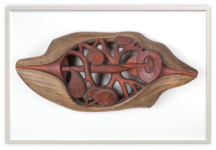 image of a sculpture in wood from the Existences series