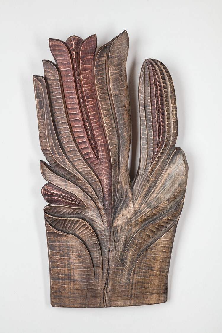 image of a sculpture in wood from the Flowers series