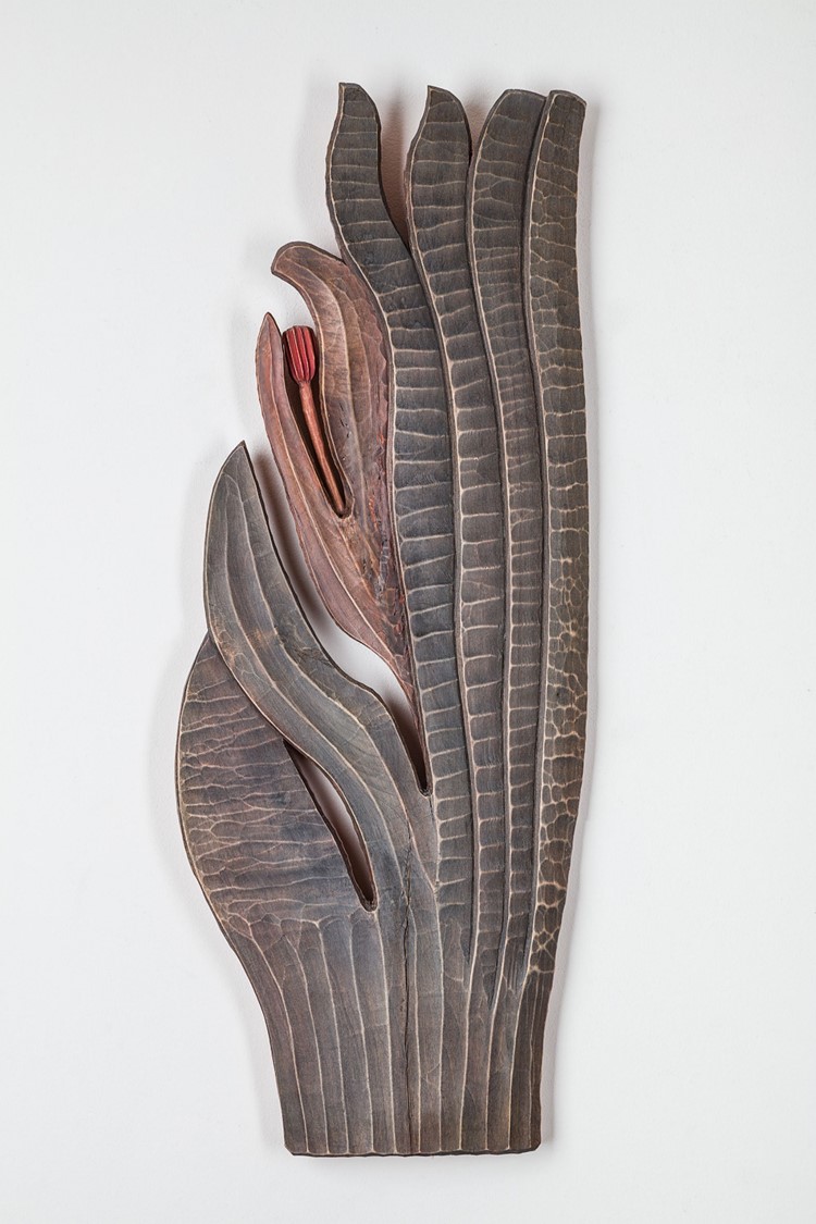 image of a sculpture in wood from the Flowers series