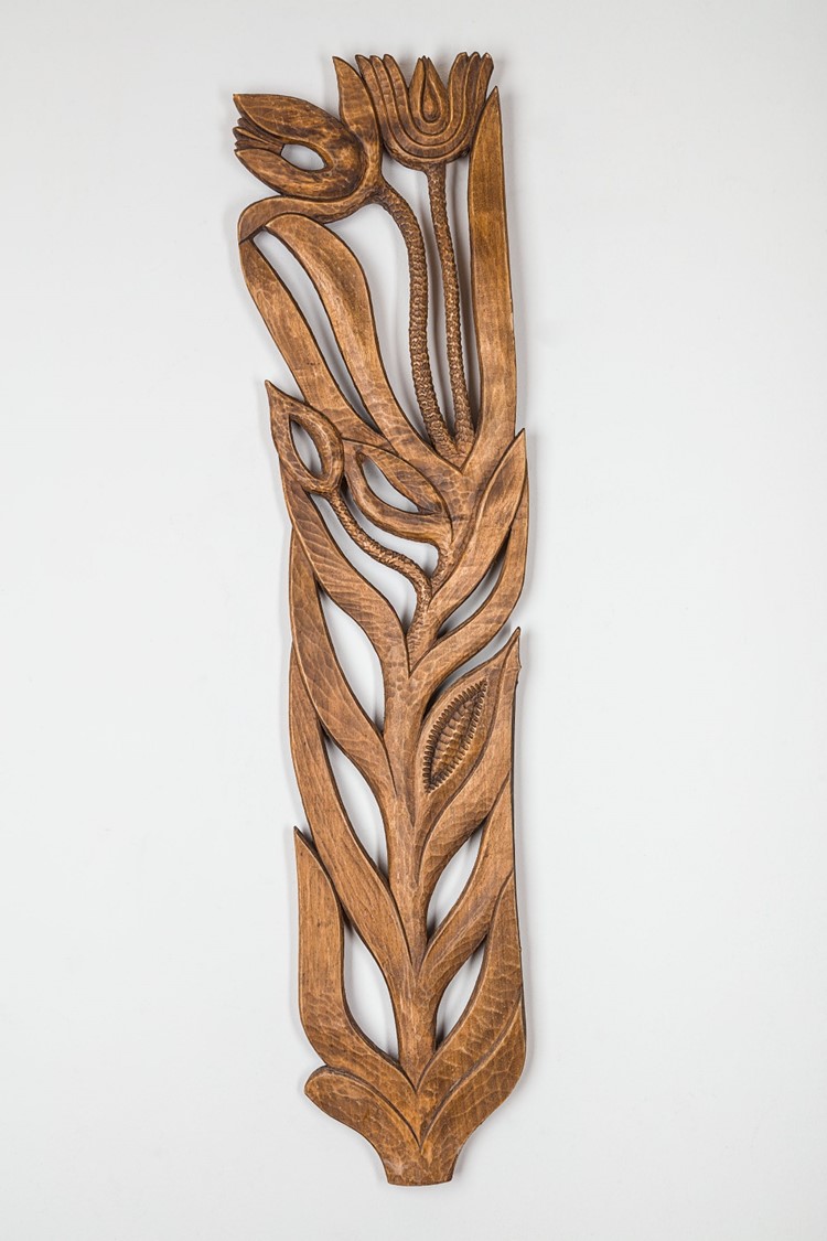 image of a sculpture in wood from the Flowers series