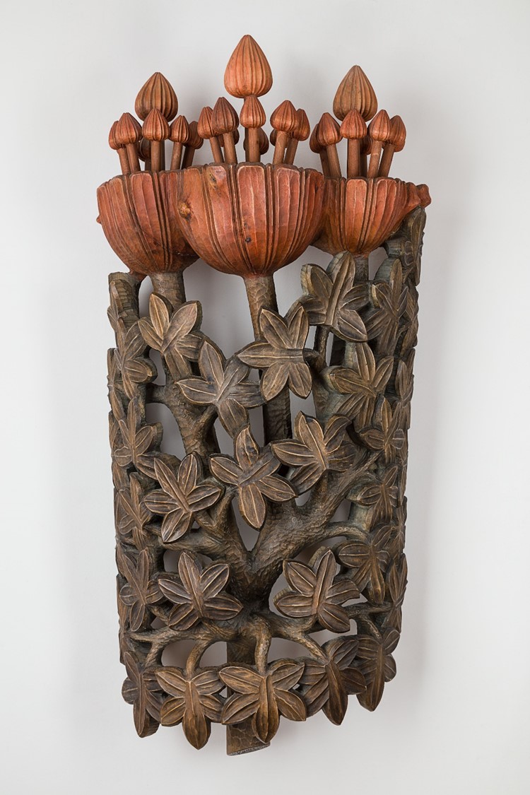 image of a sculpture in wood from the Flowers series