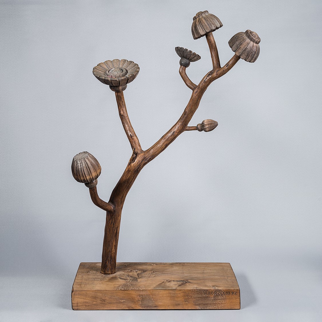 image of a sculpture in wood from the Flowers series